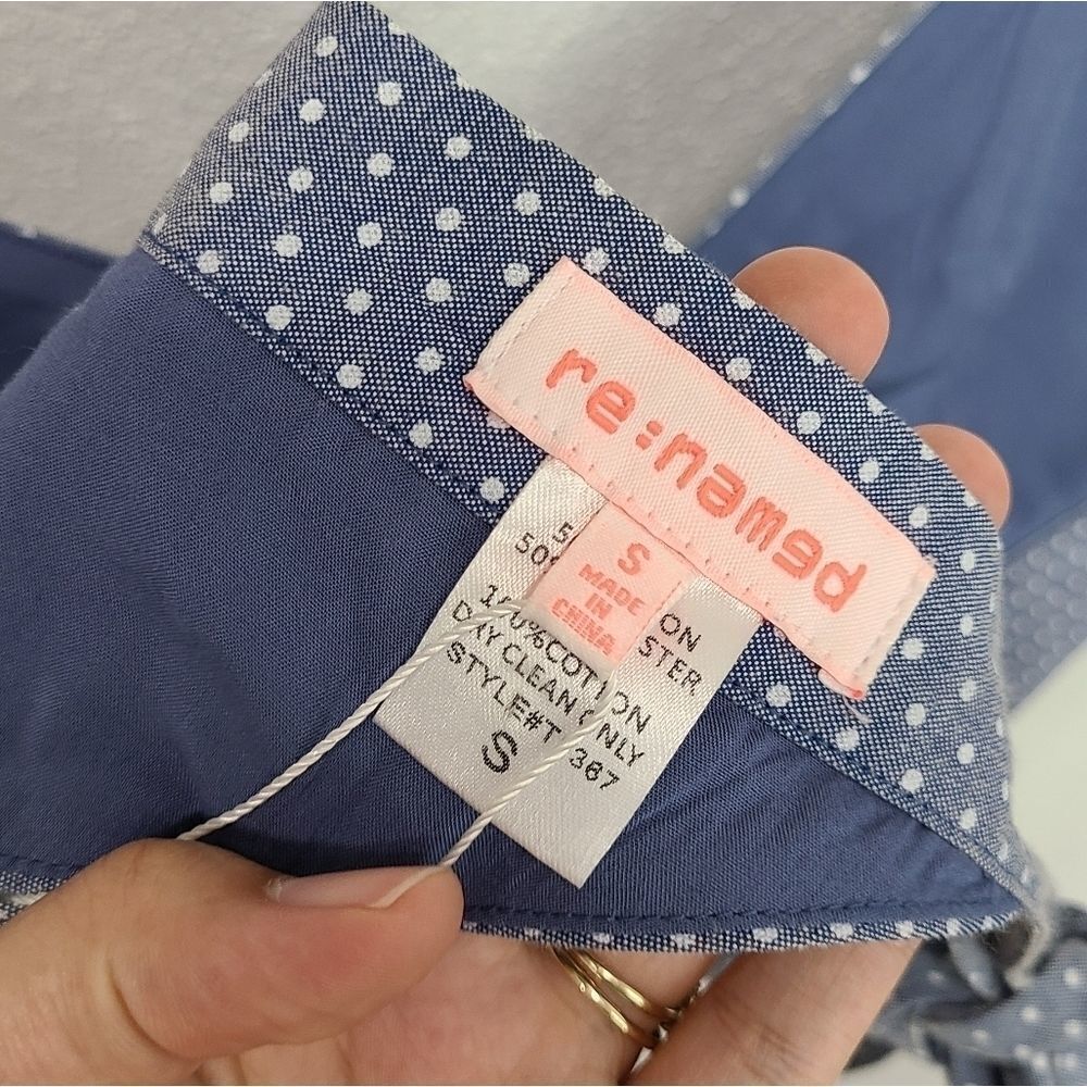 Re-named Polka-dot Skirt & Blue Cropped Top Set‎ Size S - Picture 9 of 9
